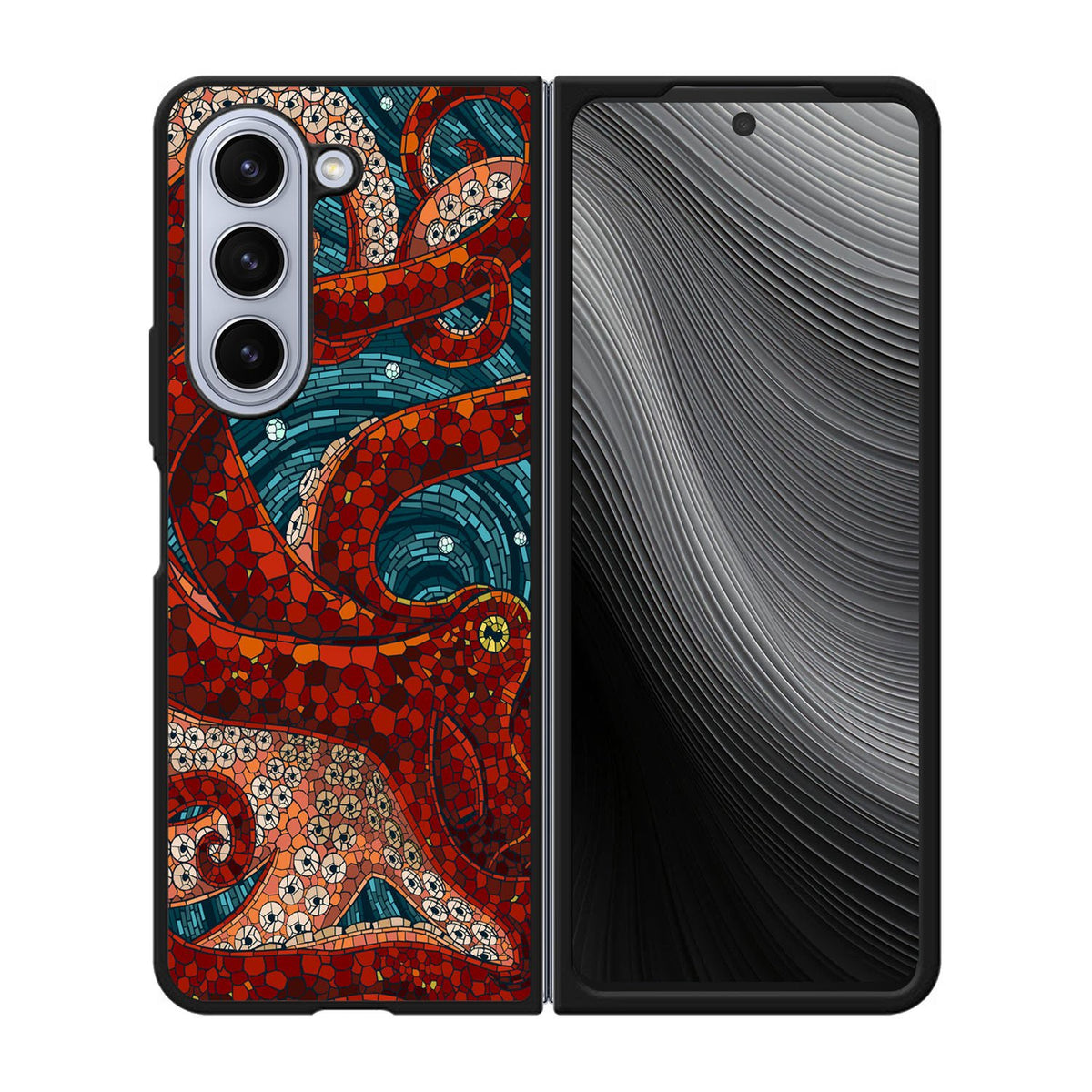 Kraken Octopus Stained Glass Case Samsung Galaxy z Fold 5 5G BC2155