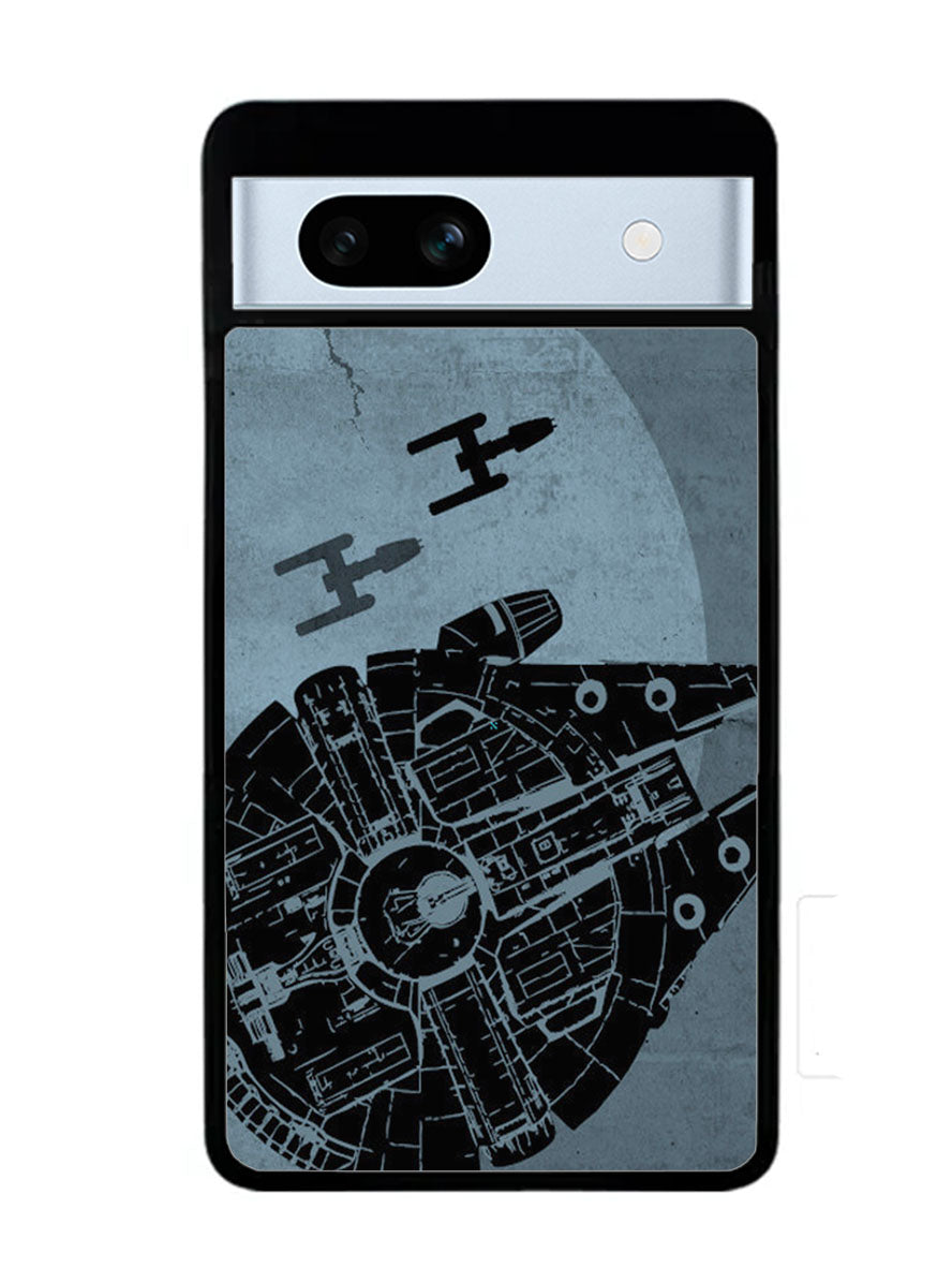 Star Wars Millenium Falcon Blue Google Pixel 7A Case