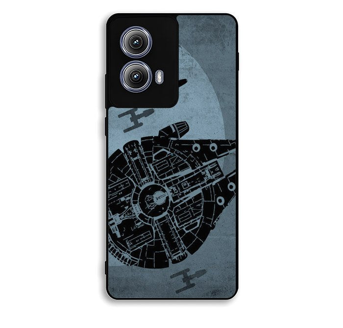 Star Wars Millenium Falcon Blue Motorola Moto Edge 2024 Case FE2721