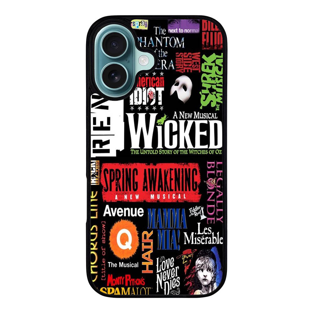 Broadway Musical Collage Case iPhone 16 Plus BC2263