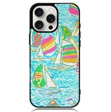 Lilly Pulitzer Sailboat Case iPhone 16 Pro BC2169