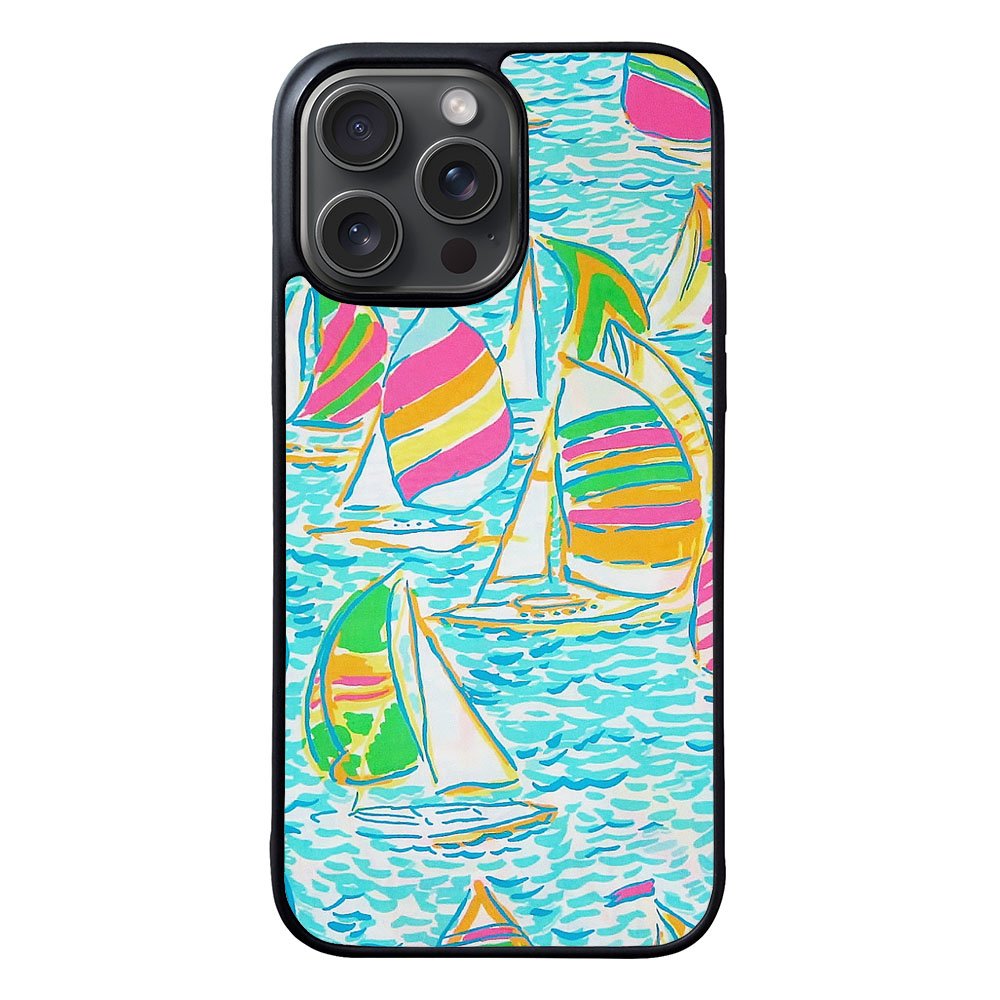 Lilly Pulitzer Sailboat Case iPhone 15 Pro BC2169