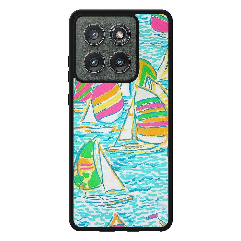 Lilly Pulitzer Sailboat Case Motorola Moto Edge 2025 BC2169