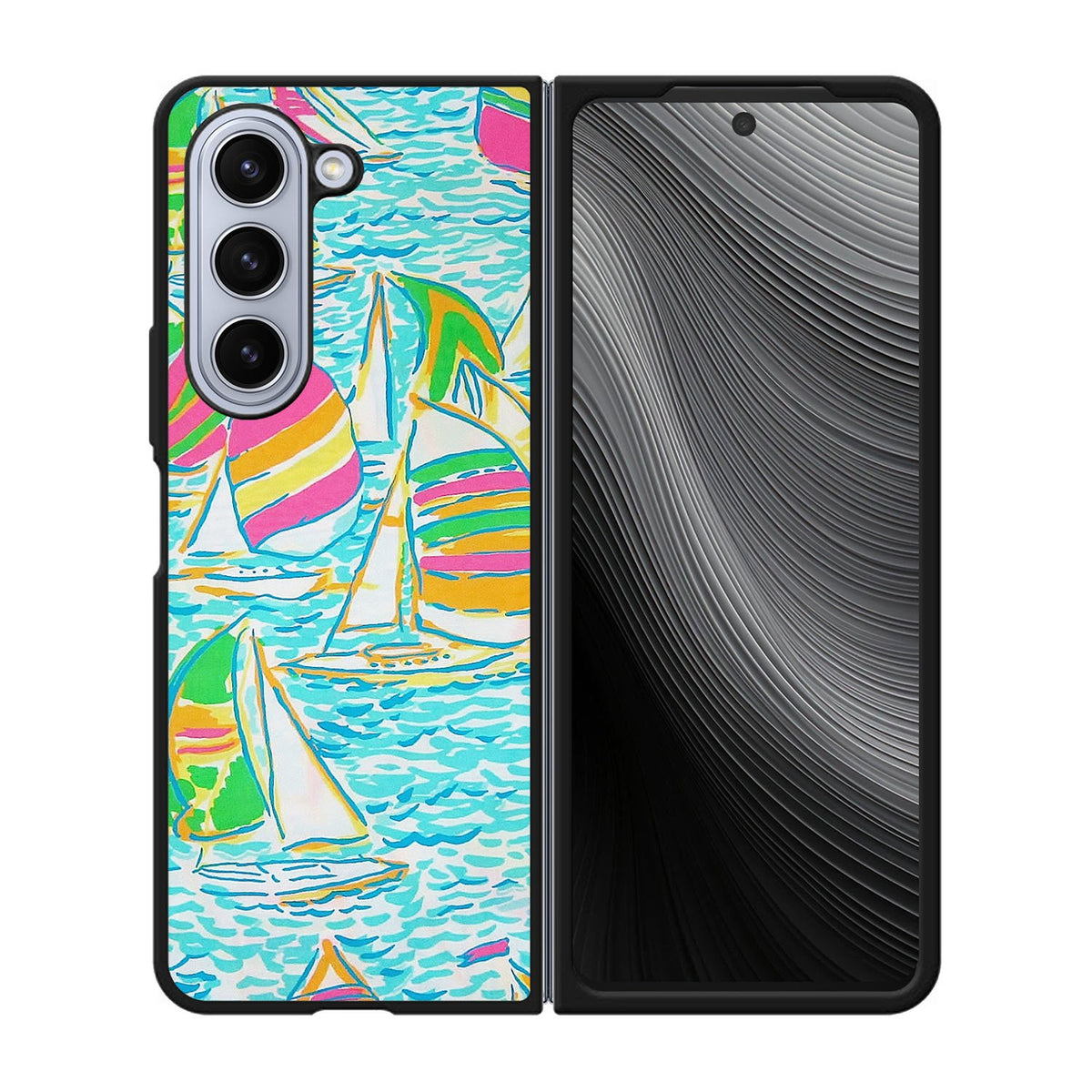 Lilly Pulitzer Sailboat Case Samsung Galaxy z Fold 5 5G BC2169