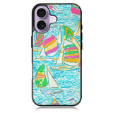 Lilly Pulitzer Sailboat iPhone 17 Case BC2169