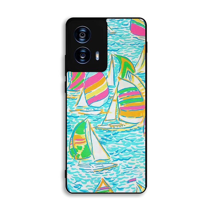 Lilly Pulitzer Sailboat Motorola Moto G Power 5G 2024 Case FE4979