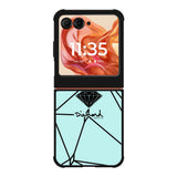 Diamond Supply Co Brilliant Diamond Blue Motorola Moto Razr 2025/2024 , Moto Razr 60/50 Case BC2198
