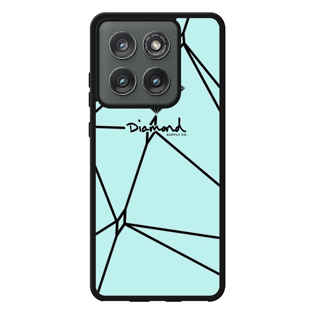 Diamond Supply Co Brilliant Diamond Blue Case Motorola Moto Edge 2025 BC2198