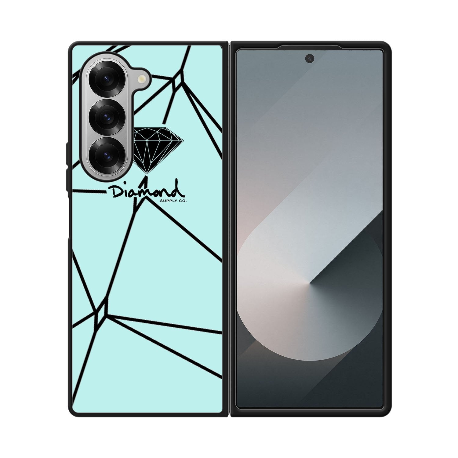 Diamond Supply Co Brilliant Diamond Blue Case Samsung Galaxy Z Fold 6 5G BC2198