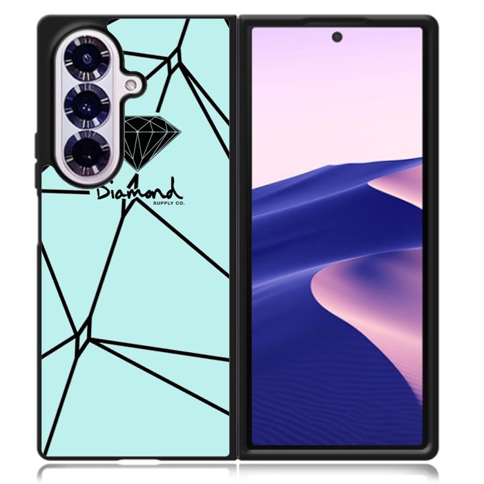 Diamond Supply Co Brilliant Diamond Blue Samsung Galaxy Z Fold 7 5G Case BC2198
