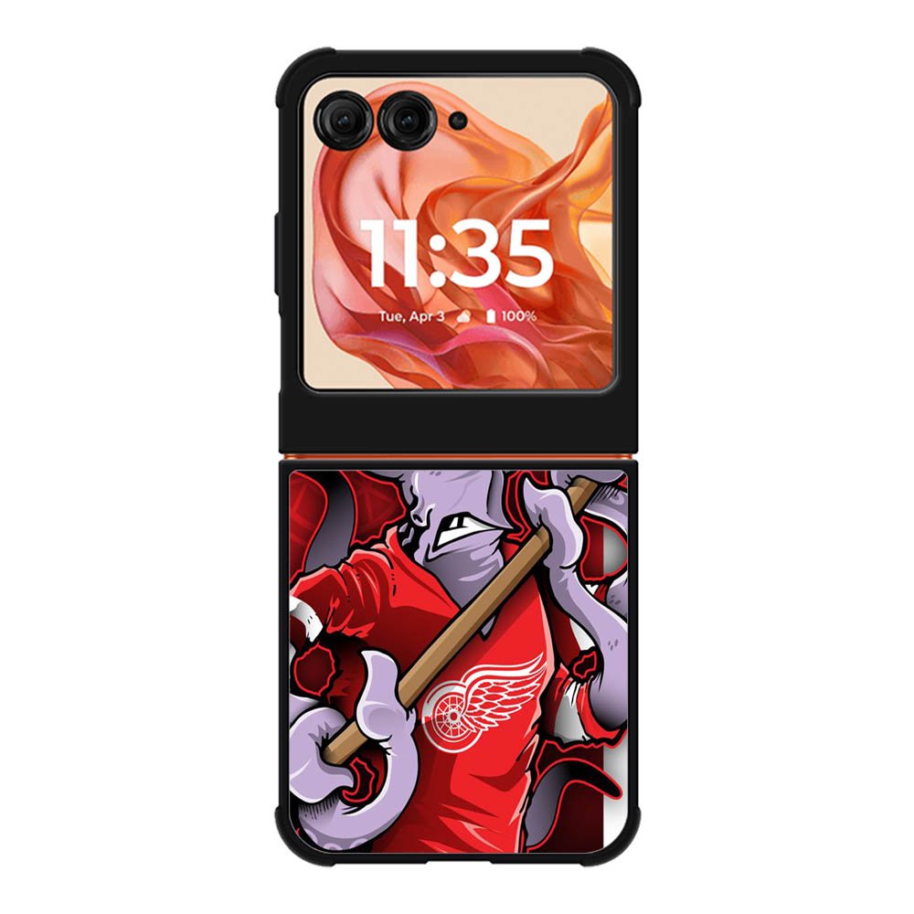 NHL Cartoon Mascout Detroit Red Wings Motorola Moto Razr 2025/2024 , Moto Razr 60/50 Case BC2089