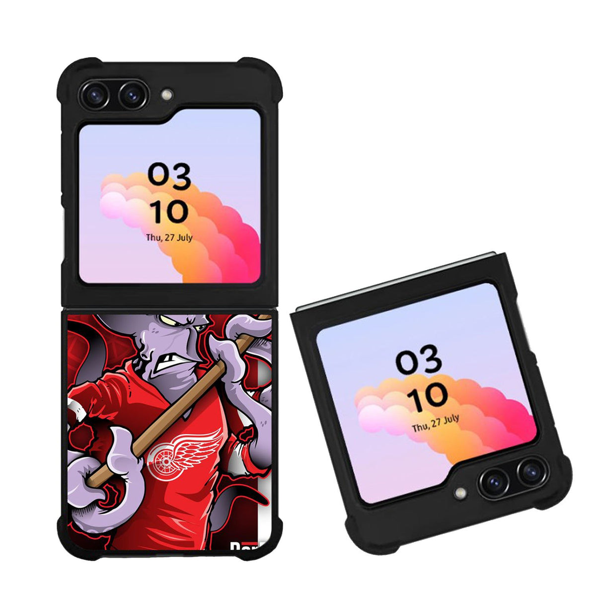 NHL Cartoon Mascout Detroit Red Wings Case Samsung Galaxy Z Flip 5 5G BC2089