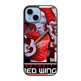 NHL Cartoon Mascout Detroit Red Wings Case iPhone 15 Plus BC2089
