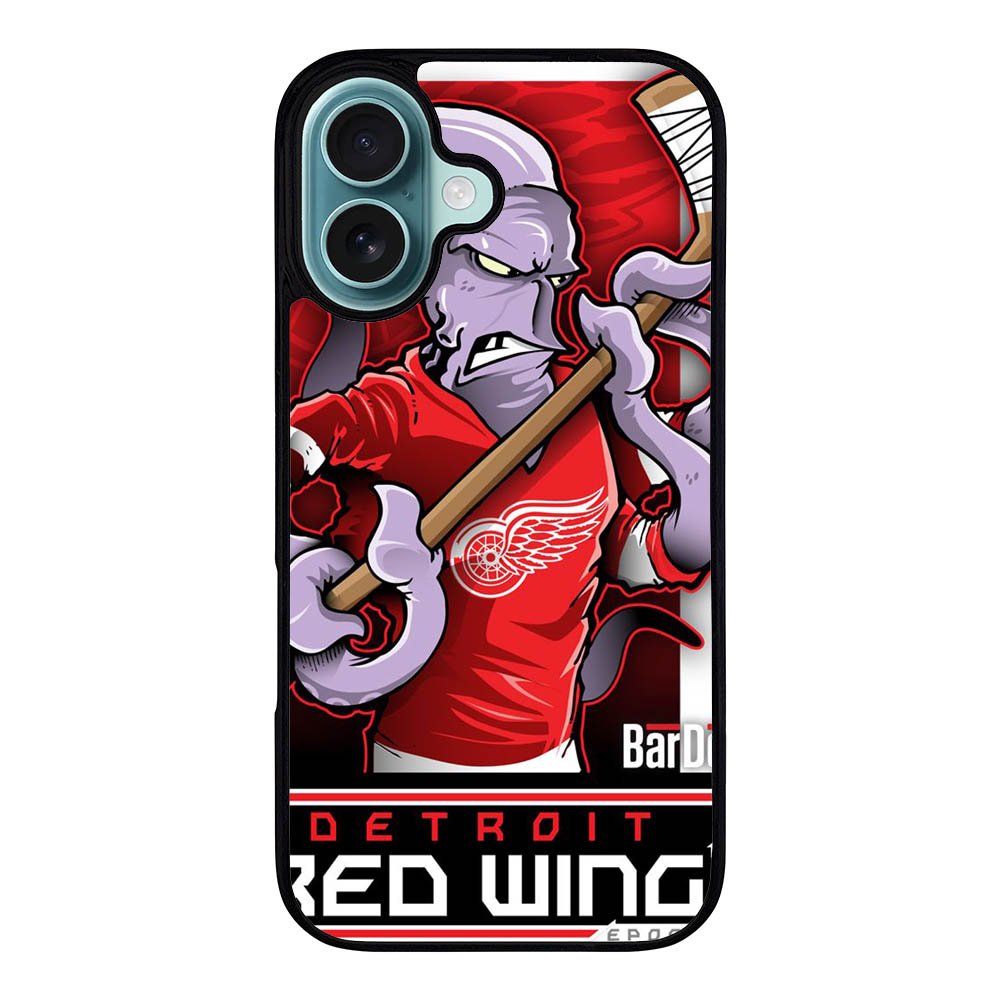 NHL Cartoon Mascout Detroit Red Wings Case iPhone 16 Plus BC2089