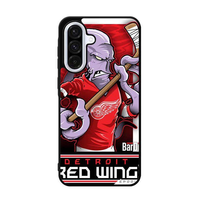 NHL Cartoon Mascout Detroit Red Wings Samsung Galaxy A36 Case FE3743