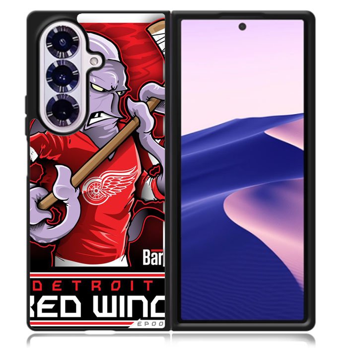 NHL Cartoon Mascout Detroit Red Wings Samsung Galaxy Z Fold 7 5G Case BC2089