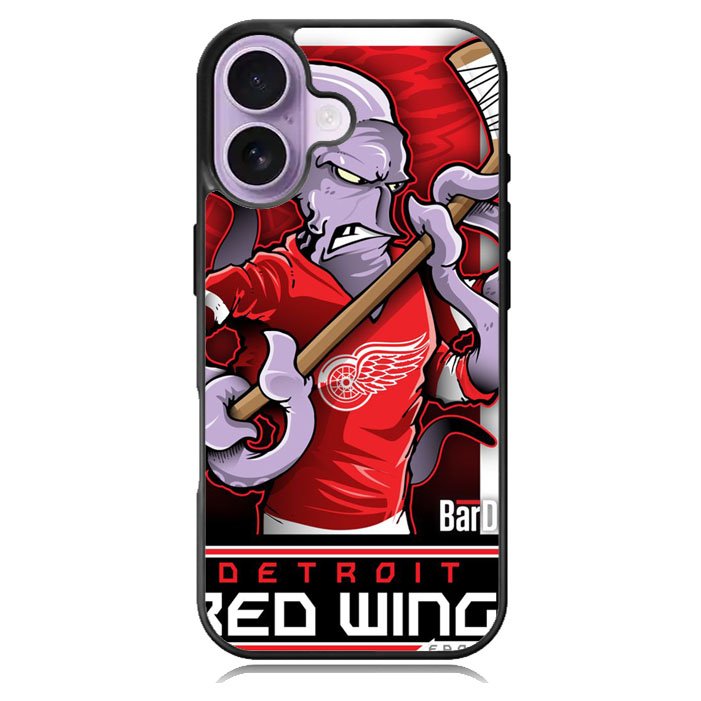 NHL Cartoon Mascout Detroit Red Wings iPhone 17 Case BC2089