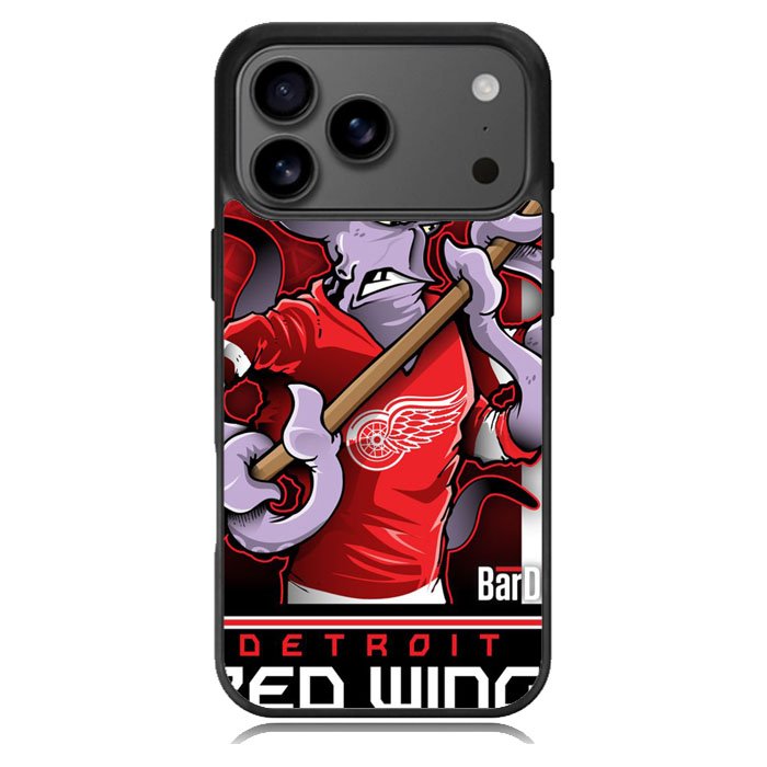 NHL Cartoon Mascout Detroit Red Wings iPhone 17 Pro Case BC2089