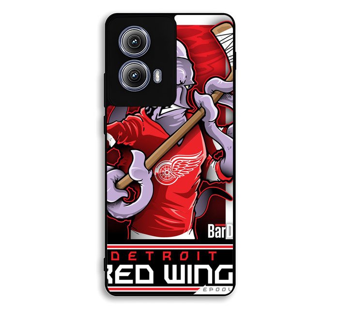 NHL Cartoon Mascout Detroit Red Wings Motorola Moto Edge 2024 Case FE3743