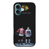 Patrick Kane And Jonathan Toews Players NHL Case iPhone 16 Plus BC2106