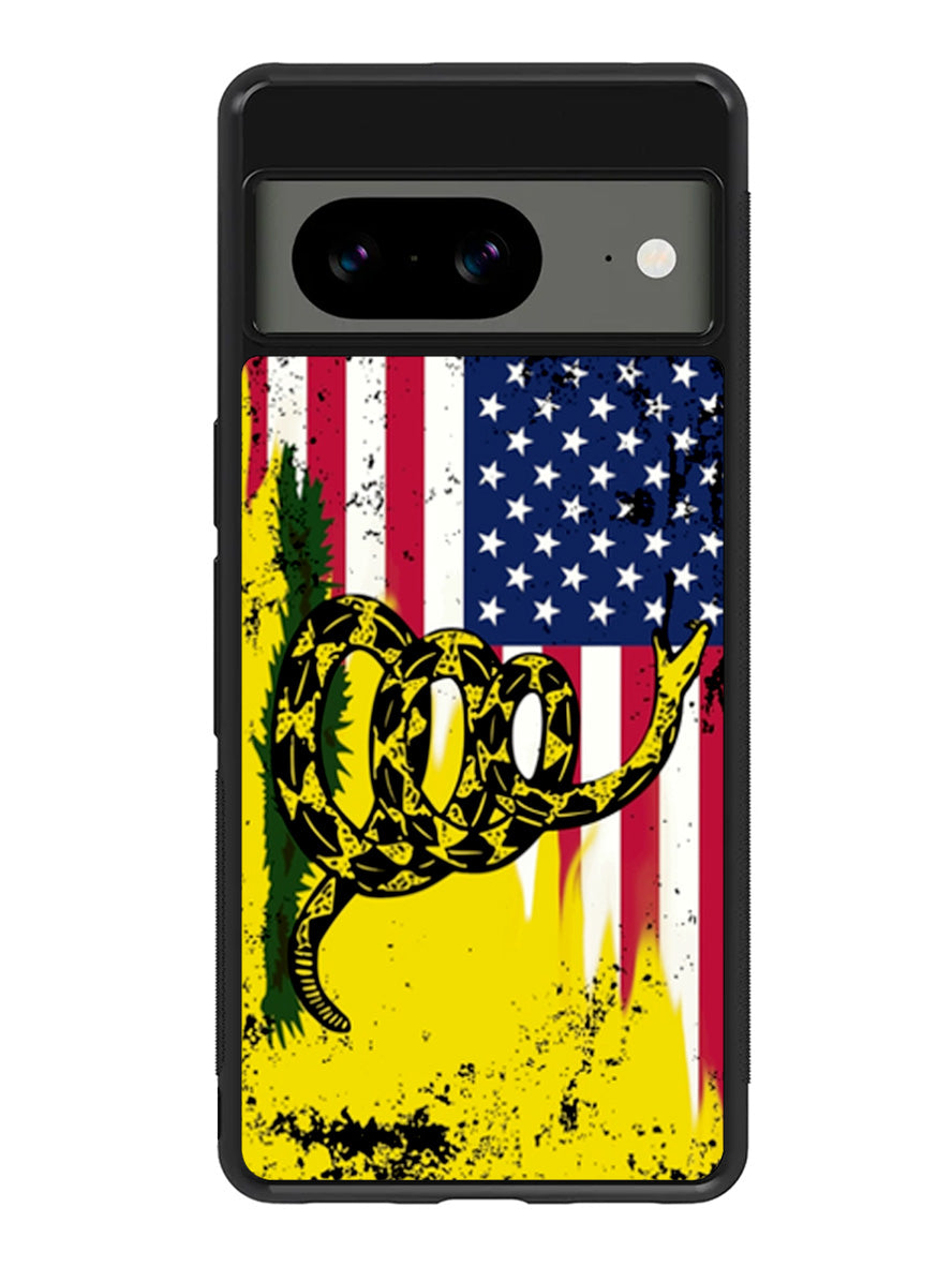 American Gadsden Flag Worn Google Pixel 8a Case
