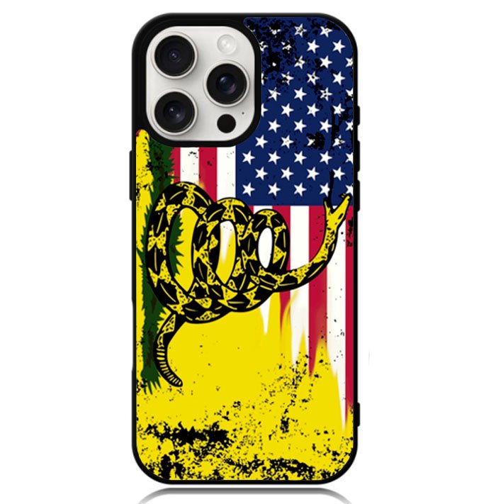 American Gadsden Flag Worn Case iPhone 16 Pro Max BC2229