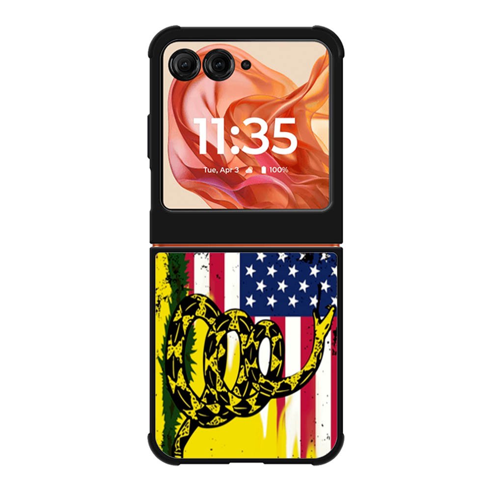 American Gadsden Flag Worn Motorola Moto Razr 2025/2024 , Moto Razr 60/50 Case BC2229