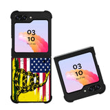 American Gadsden Flag Worn Case Samsung Galaxy Z Flip 5 5G BC2229