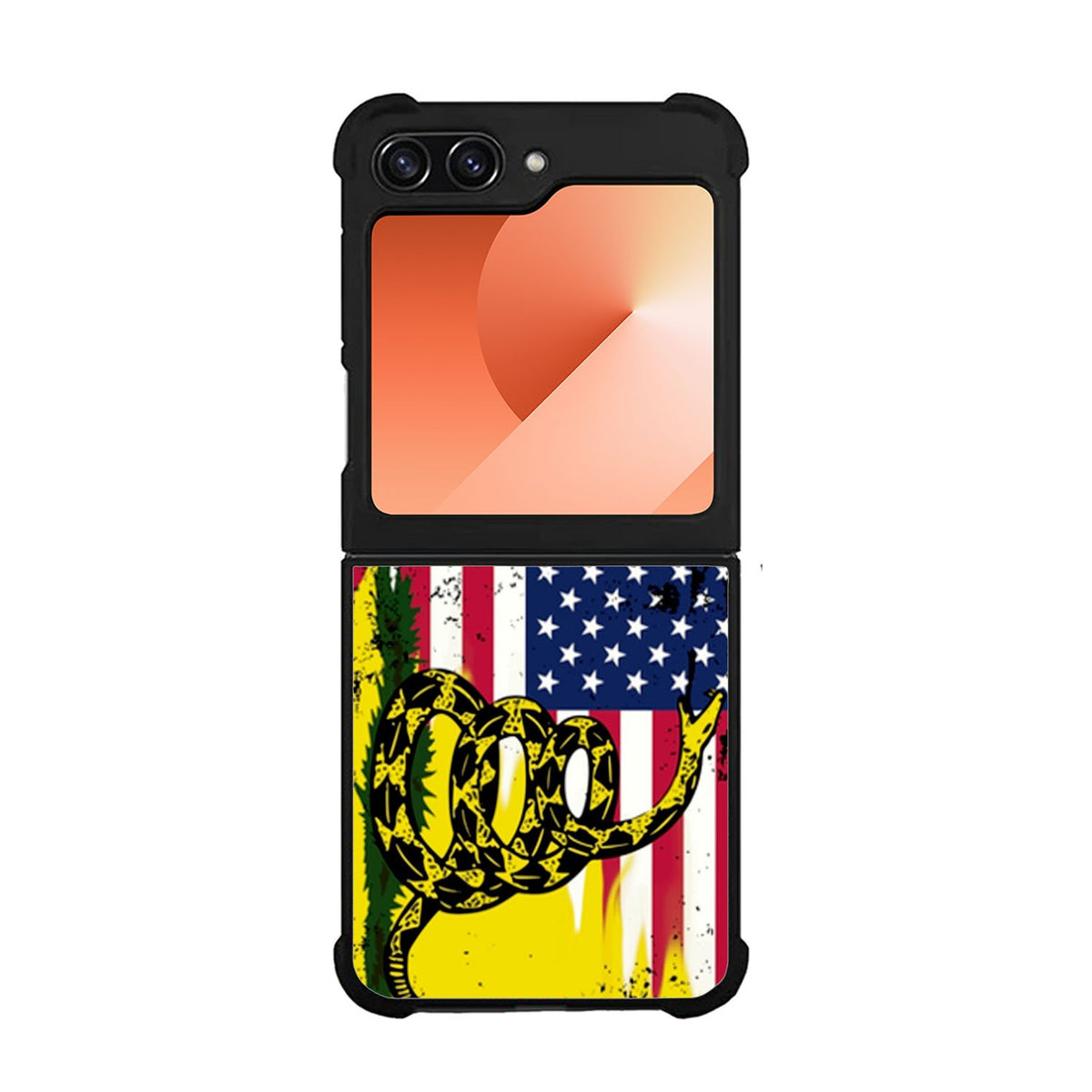 American Gadsden Flag Worn Case Samsung Galaxy Z Flip 6 5G BC2229