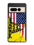 American Gadsden Flag Worn Google Pixel 7 Pro Case