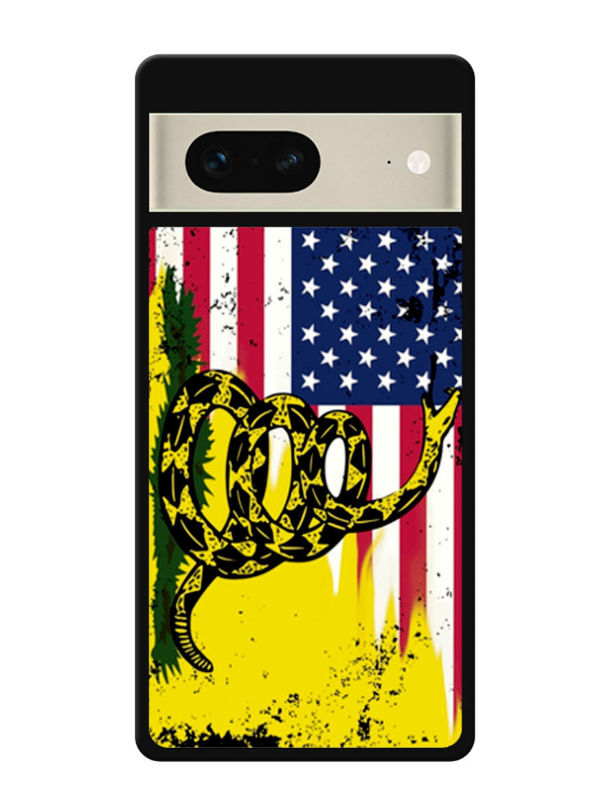 American Gadsden Flag Worn Google Pixel 7 Case