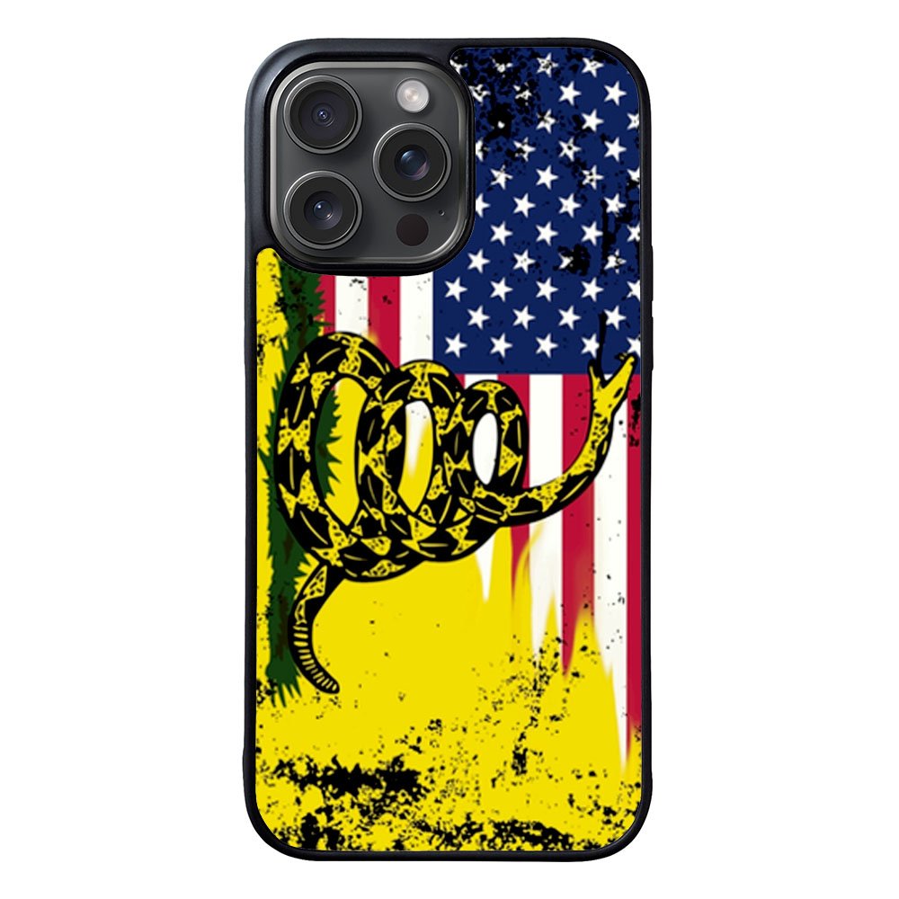 American Gadsden Flag Worn Case iPhone 15 Pro Max BC2229