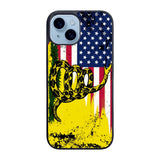 American Gadsden Flag Worn Case iPhone 15 Plus BC2229