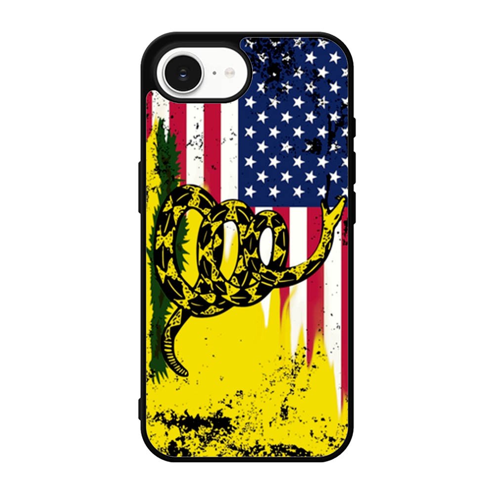 American Gadsden Flag Worn iPhone 16e Case BC2229
