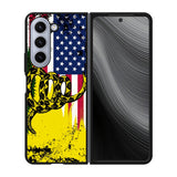 American Gadsden Flag Worn Case Samsung Galaxy z Fold 5 5G BC2229