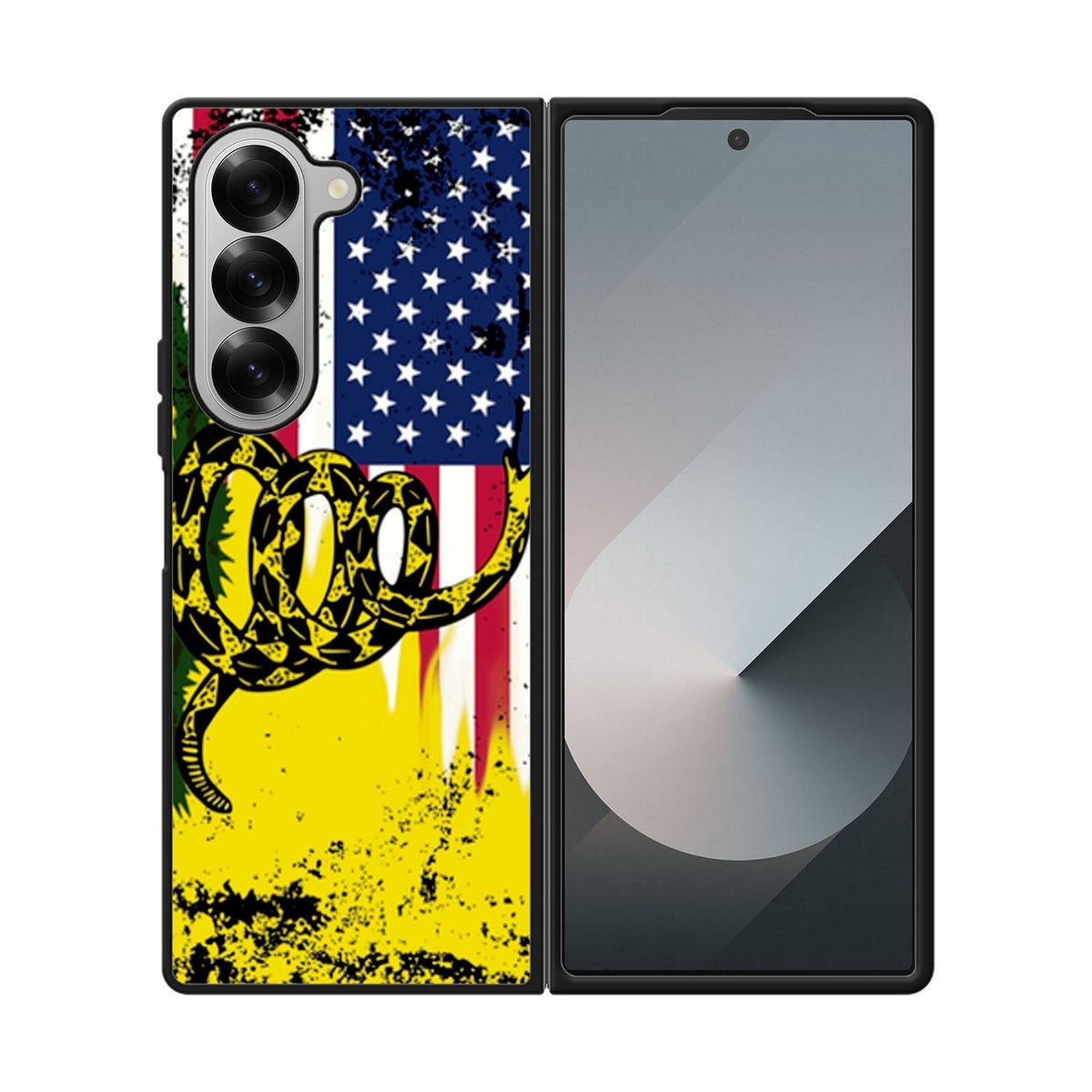 American Gadsden Flag Worn Case Samsung Galaxy Z Fold 6 5G BC2229