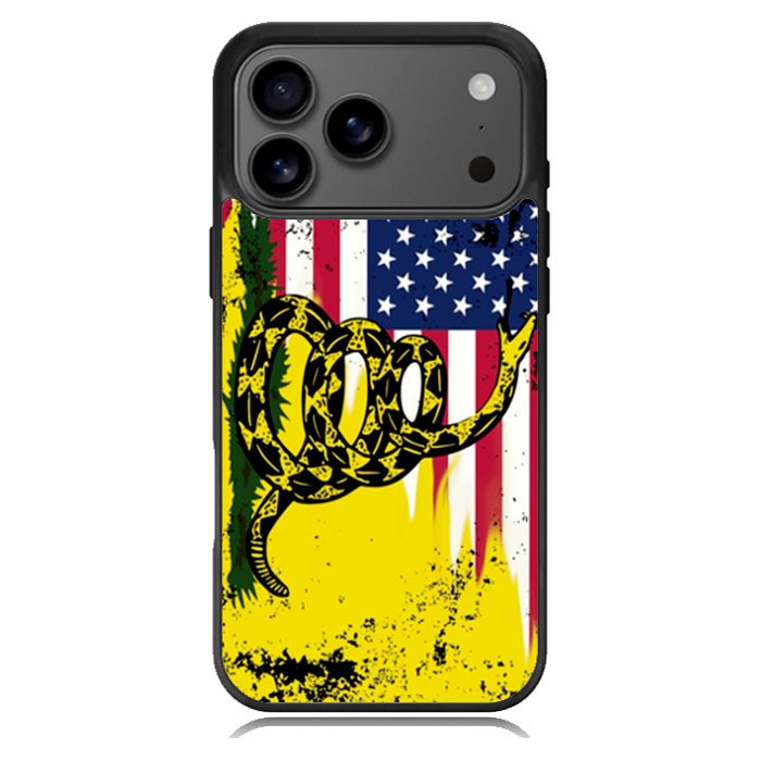 American Gadsden Flag Worn iPhone 17 Pro Max Case BC2229