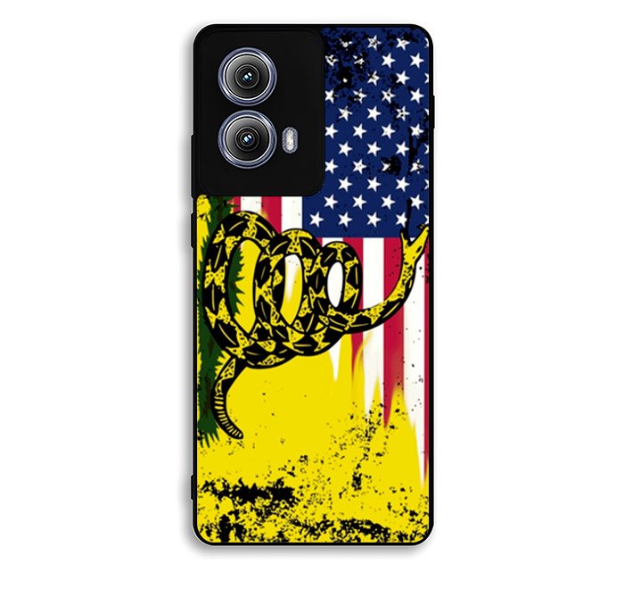 American Gadsden Flag Worn Motorola Moto Edge 2024 Case FE0499