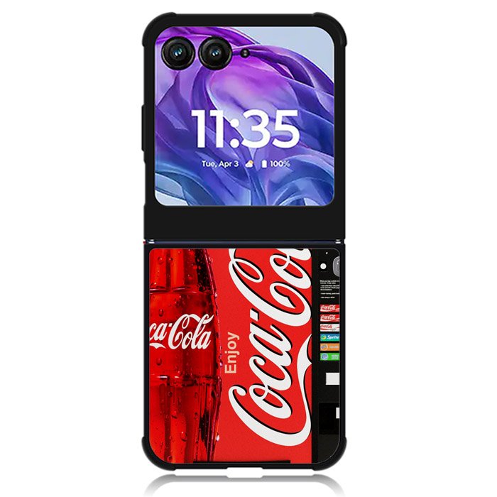 Coca-Cola Vending Machine 1st Motorola Moto Razr 2024 , Moto Razr 50 Case