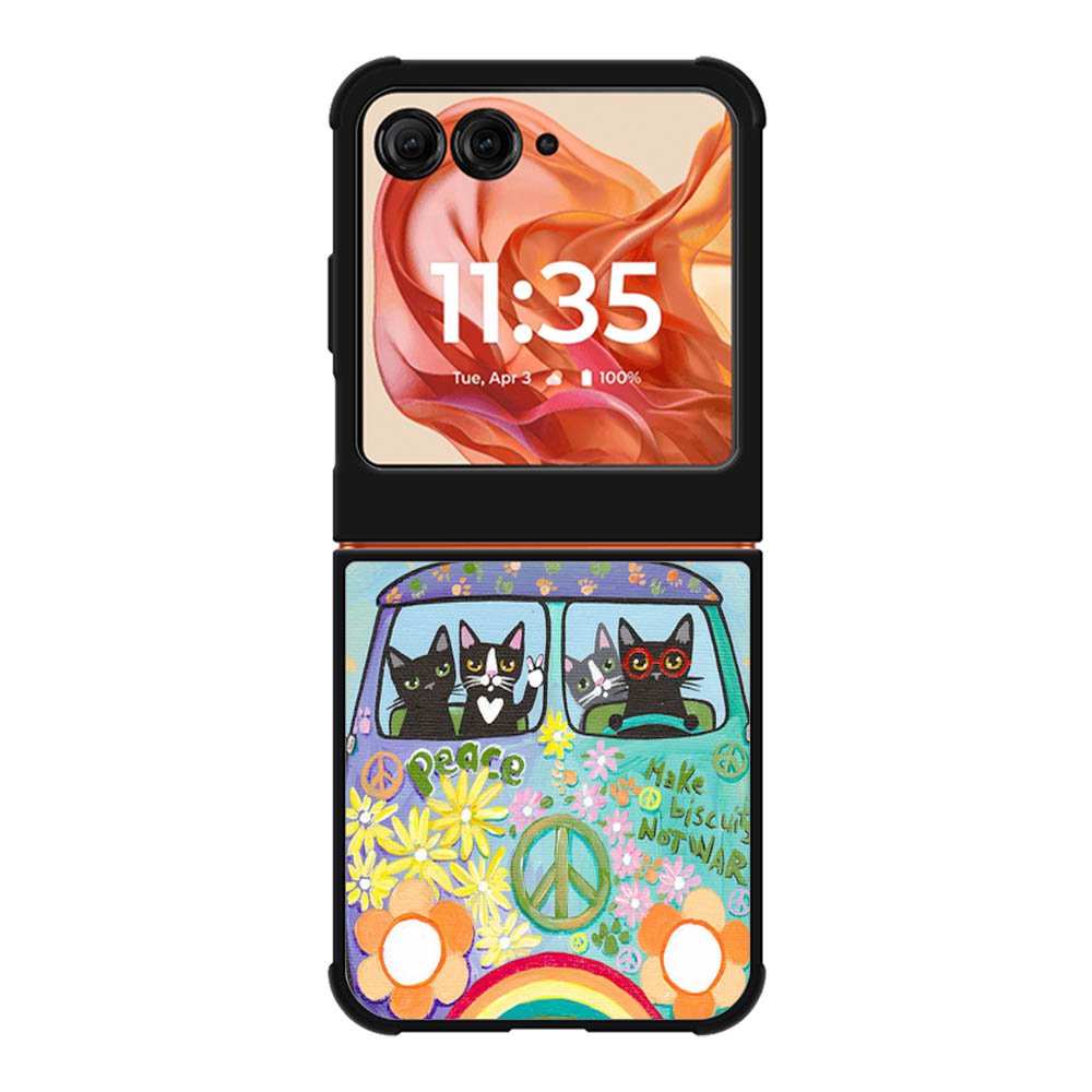 Hippie Cats Road Trip! Motorola Moto Razr 2025/2024 , Moto Razr 60/50 Case BC2137