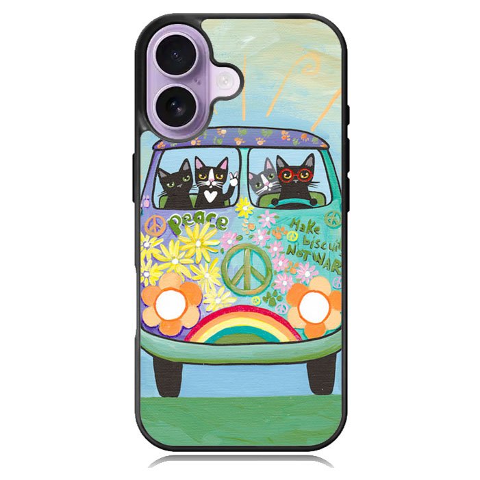Hippie Cats Road Trip! iPhone 17 Case BC2137