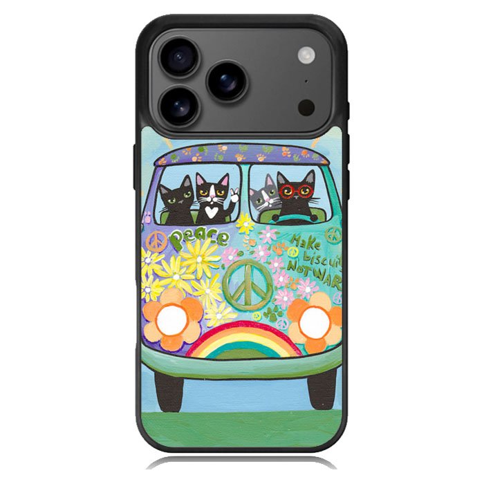 Hippie Cats Road Trip! iPhone 17 Pro Case BC2137