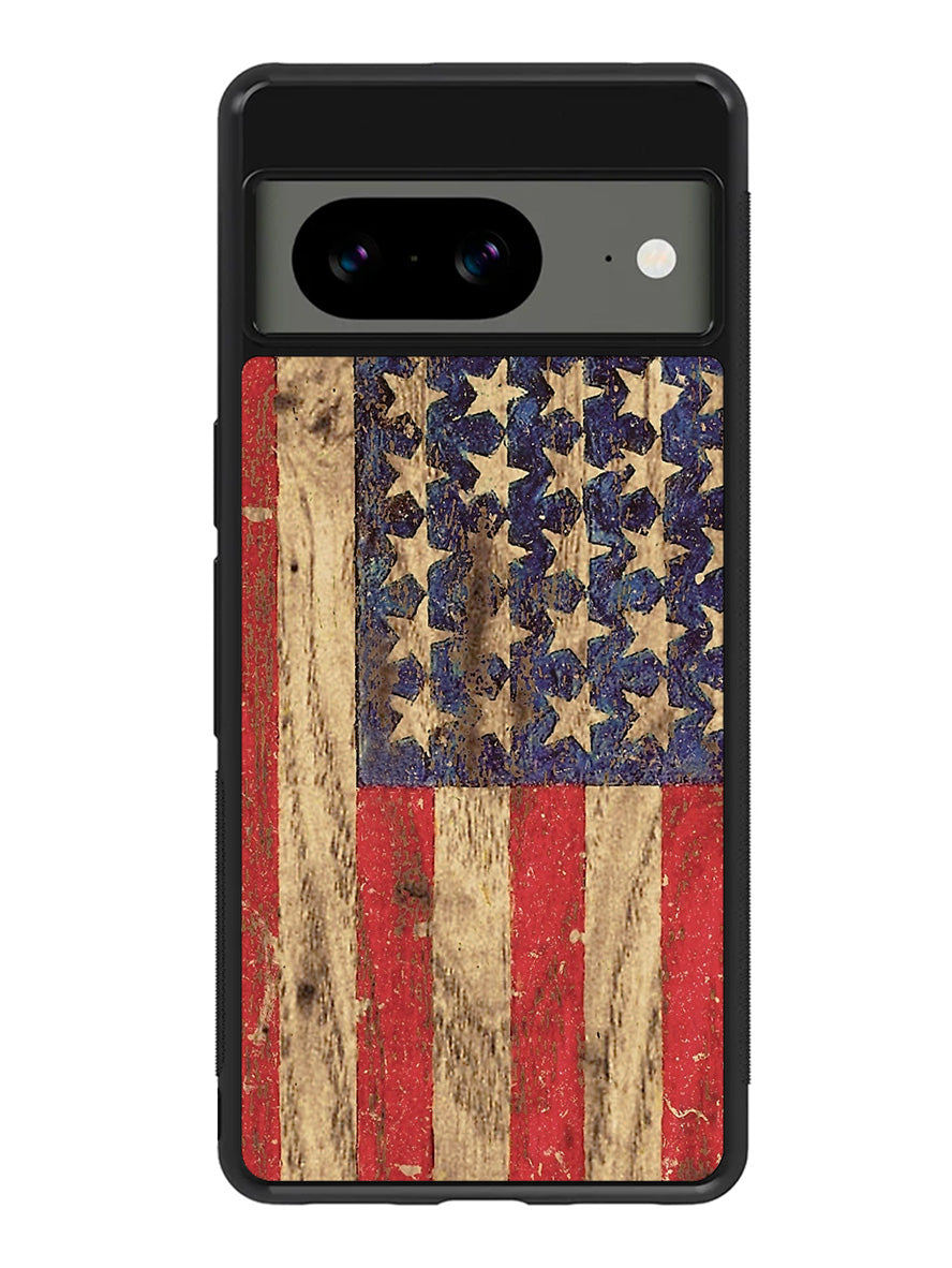Vintage Patriotic American Flag Google Pixel 8a Case