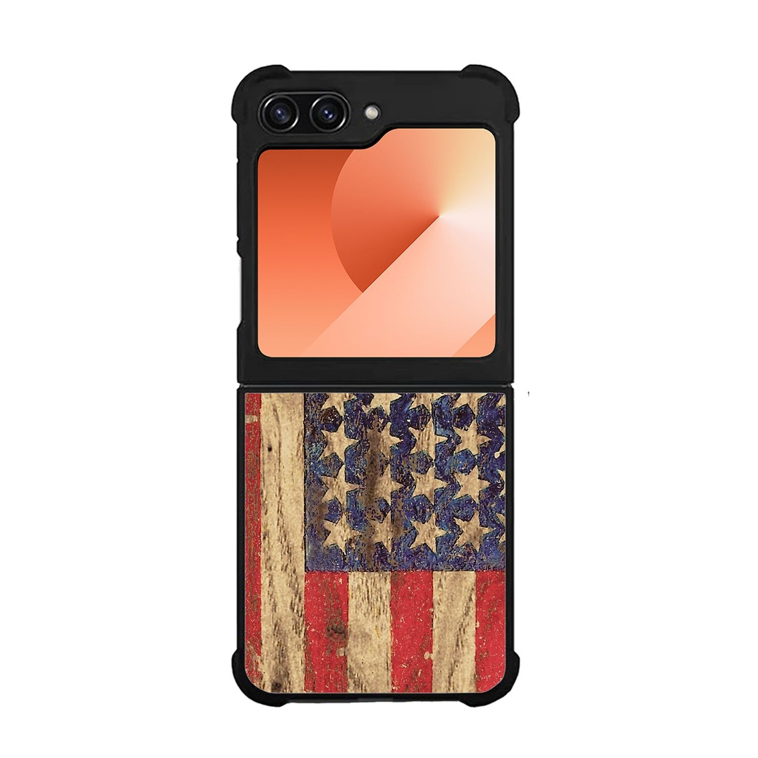 Vintage Patriotic American Flag Case Samsung Galaxy Z Flip 6 5G BC1992
