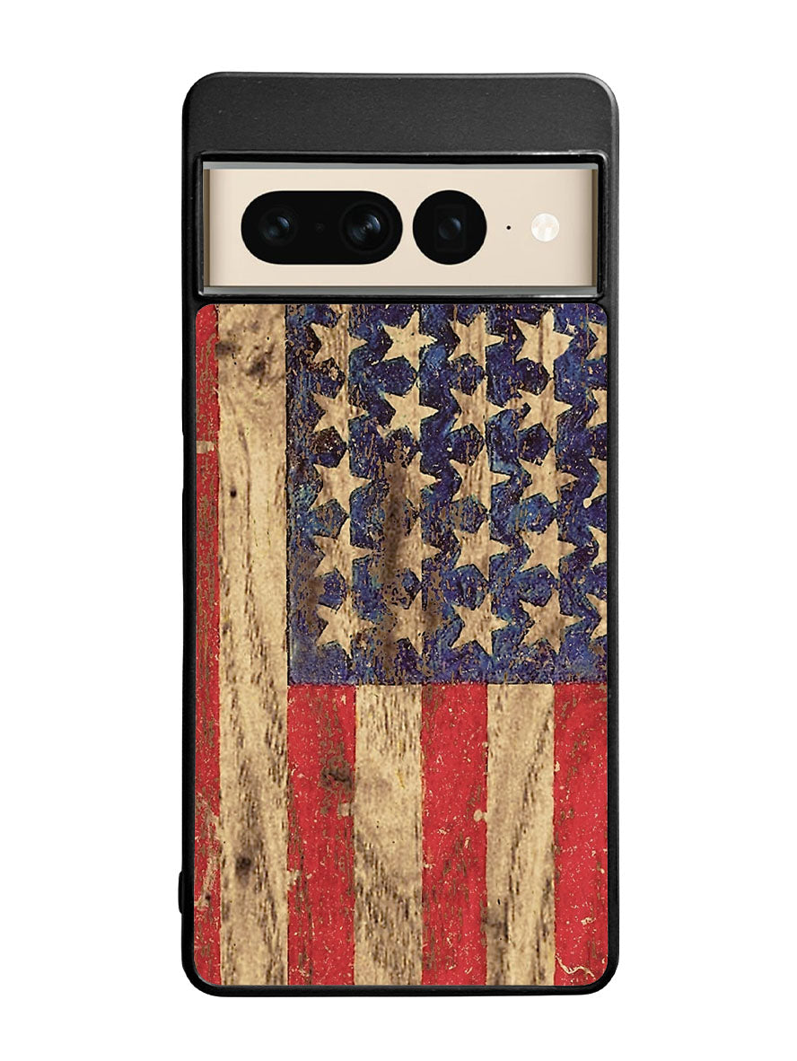 Vintage Patriotic American Flag Google Pixel 7 Pro Case