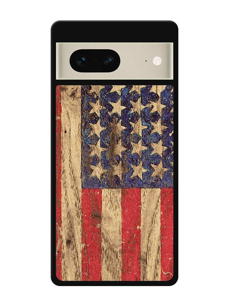 Vintage Patriotic American Flag Google Pixel 7 Case