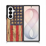 Vintage Patriotic American Flag Samsung Galaxy Z Fold 8 Ultra Case BC1992