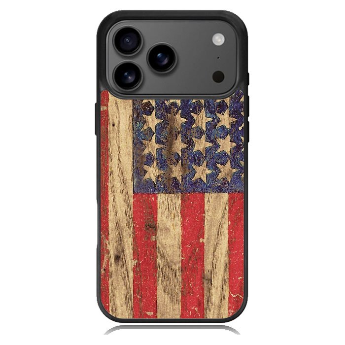 Vintage Patriotic American Flag iPhone 17 Pro Case BC1992
