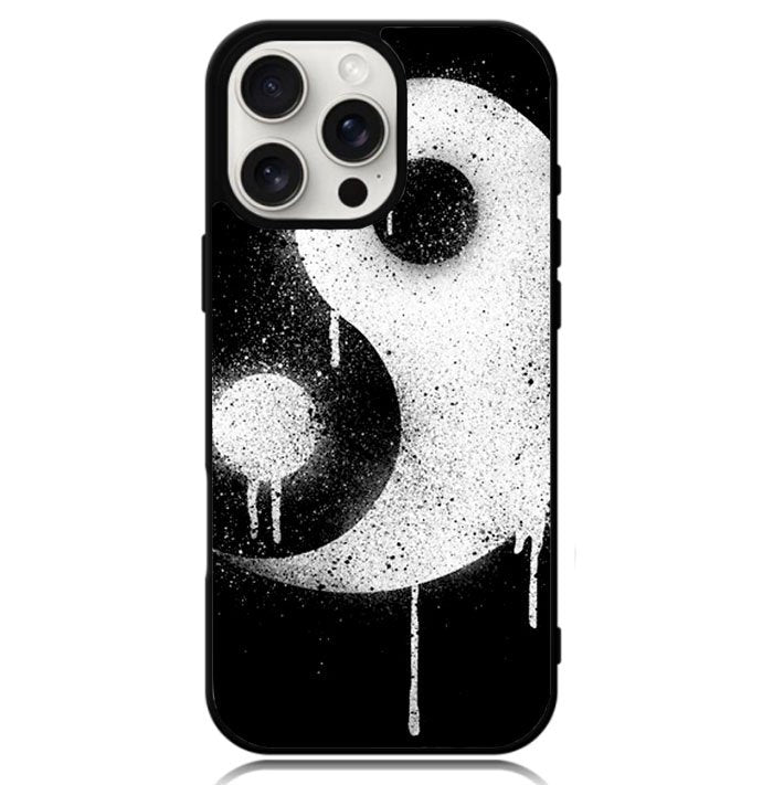 Yin Yang Spray Paint Case iPhone 16 Pro BC1974