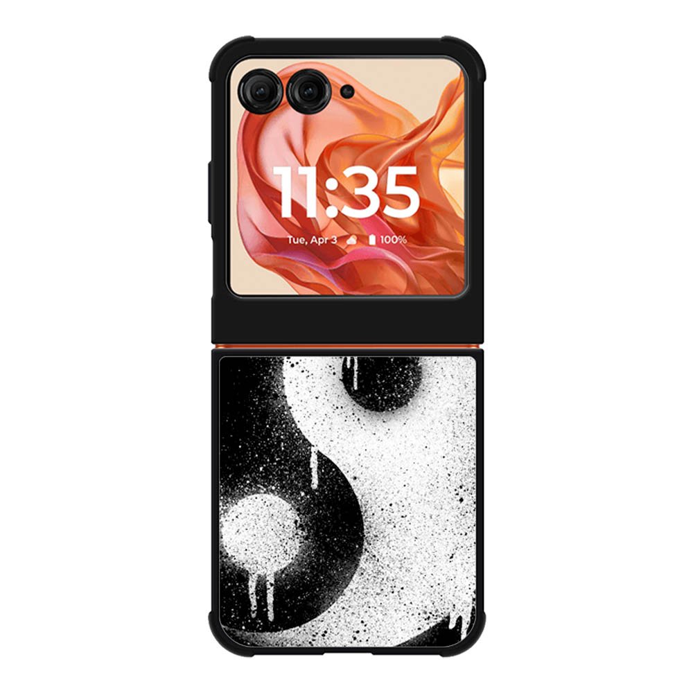 Yin Yang Spray Paint Motorola Moto Razr 2025/2024 , Moto Razr 60/50 Case BC1974